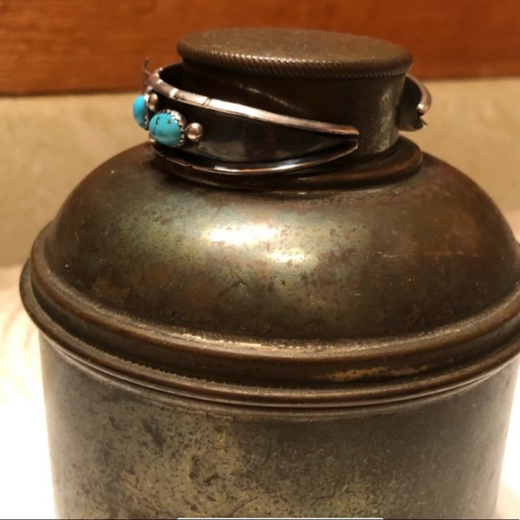 🔥HP🔥Rare Vintage Navajo Artist Rose Castillo Silver & Turquoise Watch Band EUC - Picture 10 of 12